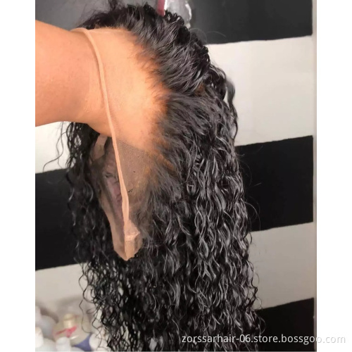 Wholesale Deep Wave HD Full Lace Wigs Human Hair Lace Front Peruvian Virgin Hair 360 Lace Front Wigs for Black Women